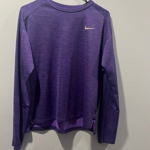 Large purple long sleeve Nike running shirt